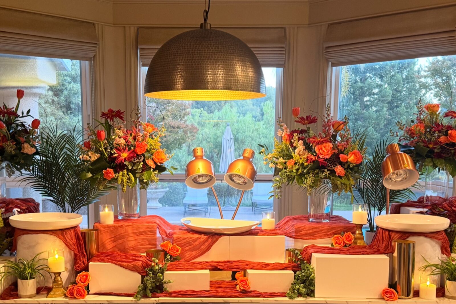 Styled table for a private dining event